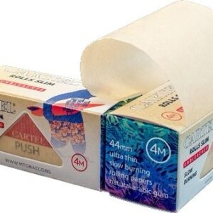 Foite rulat tutun in rola Cartel Roll Slim 4m/44 mm Unbleached