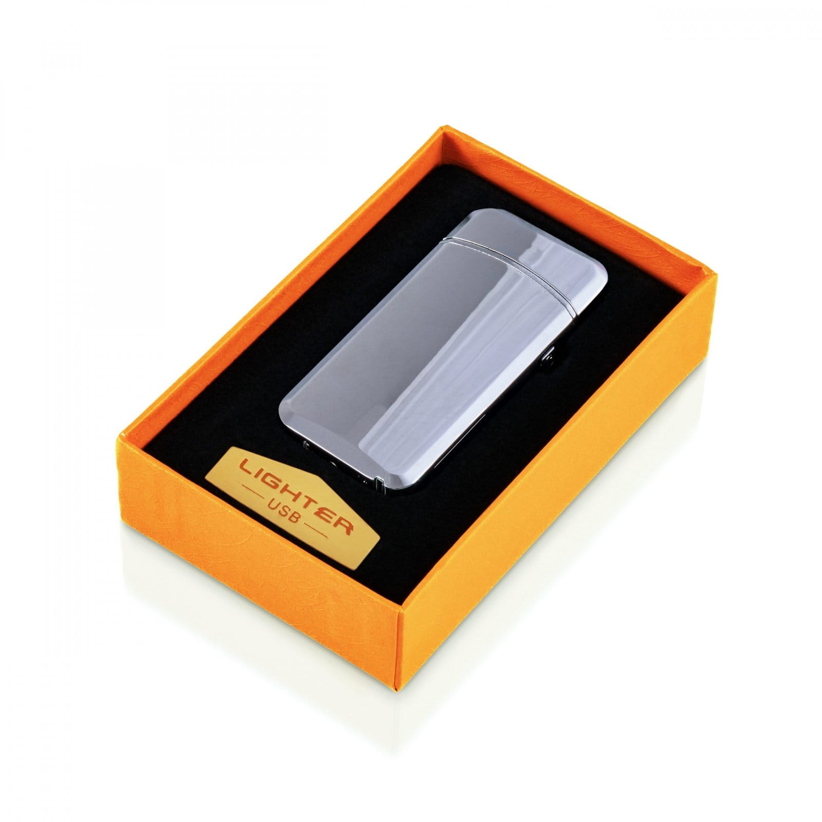89e67d53fb6ed4252791f94339e91c32.jpg Bricheta argintie Magic Lighter USB - Image 1