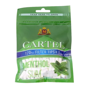 Filtre Cartel Mentol 6/15 mm x 120 pcs Slim