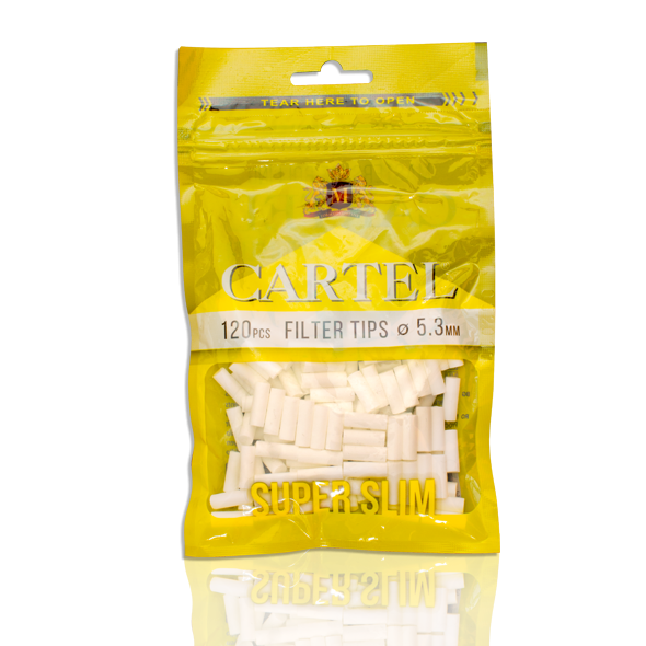 file_692ae067e74e5.png Filtre Cartel Super Slim 5,3/15 mm x 120 pcs - Image 1